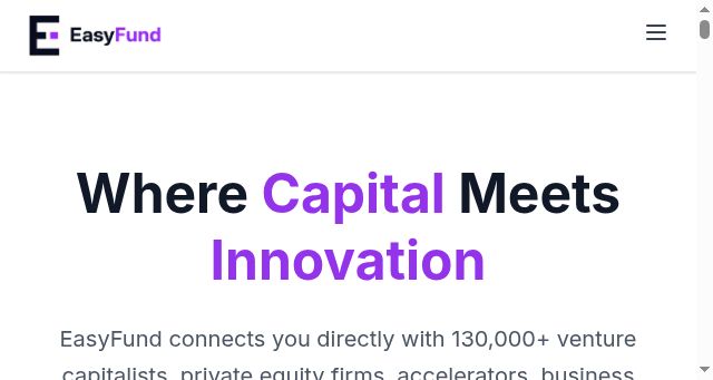 Screenshot of easyfund.me