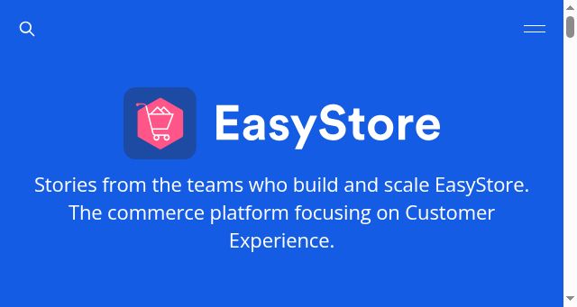 Screenshot of easystore.engineering