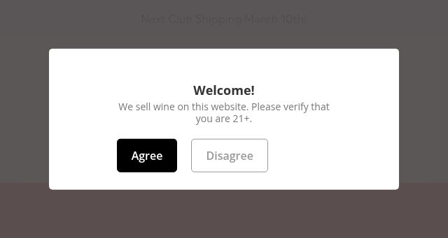 Screenshot of eaterwineclub.com