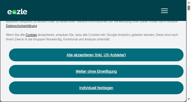 Screenshot of eazle.at