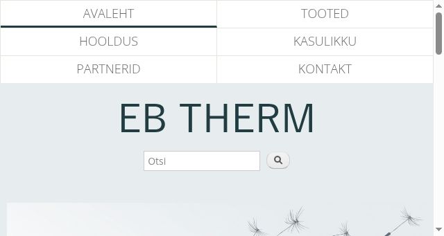 Screenshot of ebtherm.ee