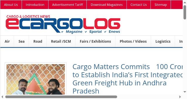 Screenshot of ecargolog.in