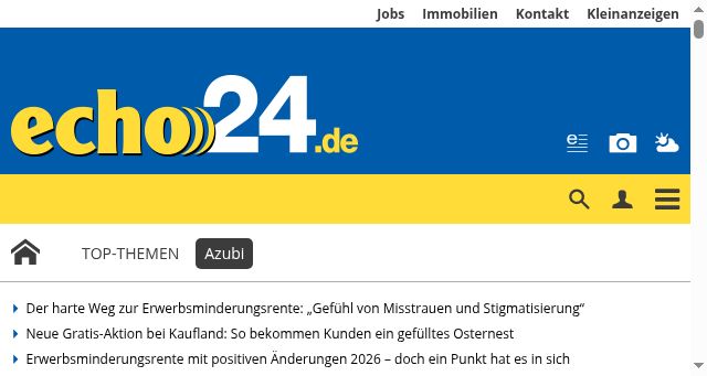 Screenshot of echo24.de