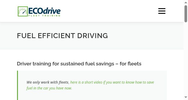 Screenshot of ecodrive.ie