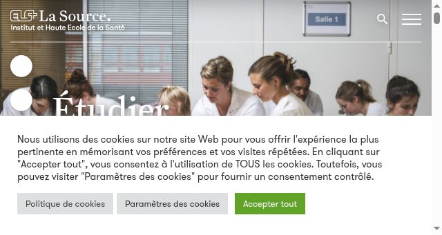 Screenshot of ecolelasource.ch