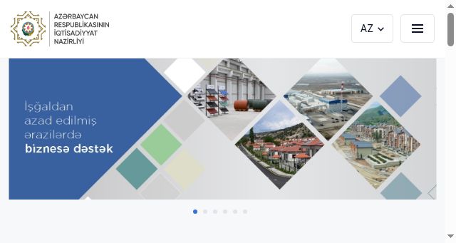 Screenshot of economy.gov.az