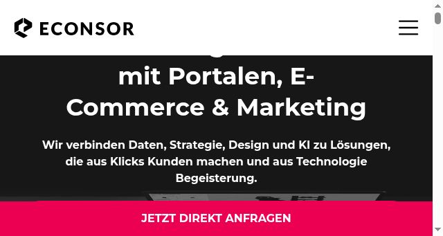 Screenshot of econsor.de