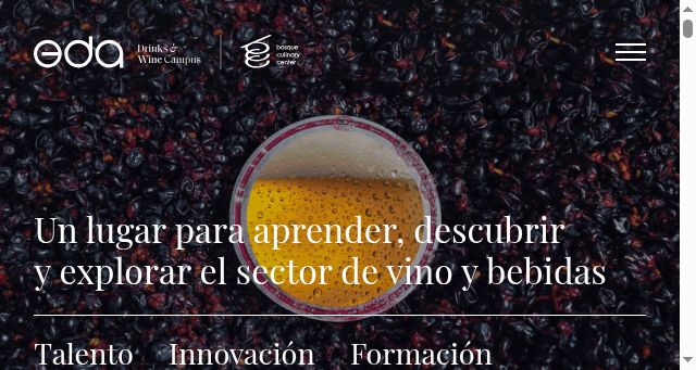 Screenshot of eda-drinksandwine.com