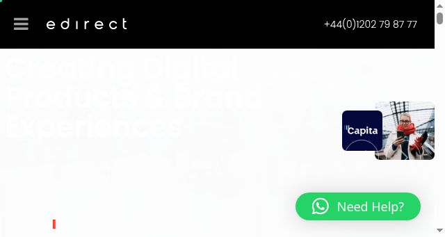Screenshot of edirect.uk
