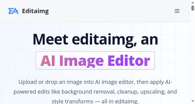 Screenshot of editaimg.com