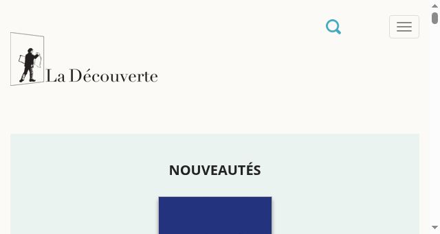 Screenshot of editionsladecouverte.fr
