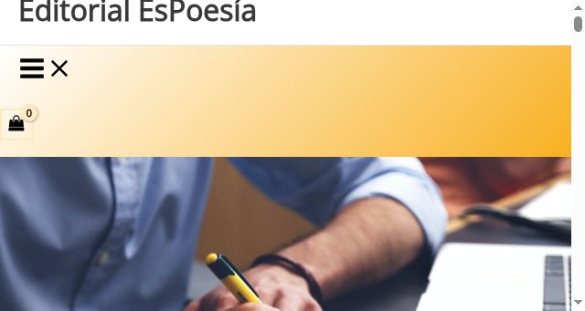Screenshot of editorialespoesia.com