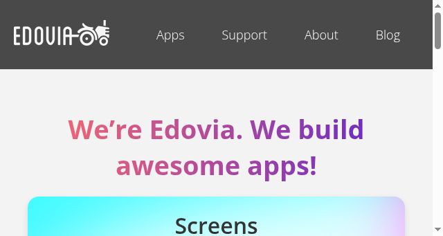 Screenshot of edovia.com