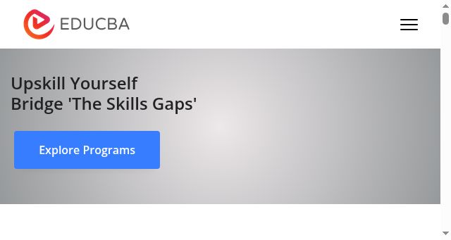 Screenshot of educba.com