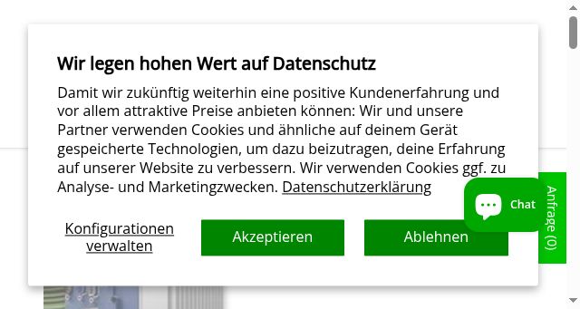 Screenshot of efcotec.de