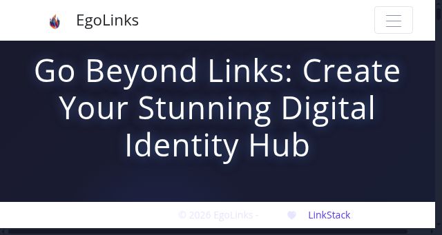 Screenshot of egolinks.online