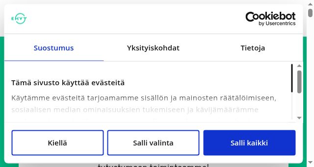 Screenshot of ehyt.fi