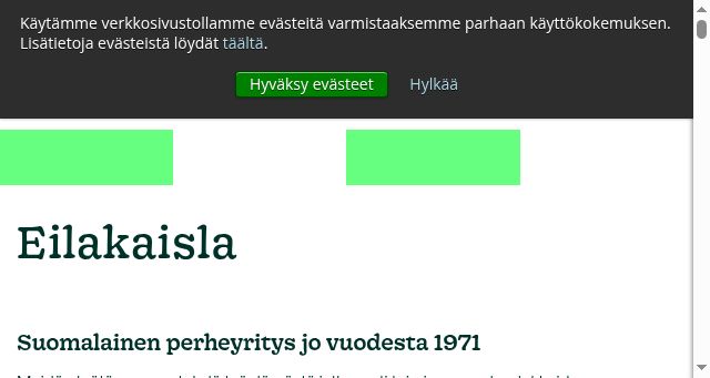 Screenshot of eilakaisla.fi