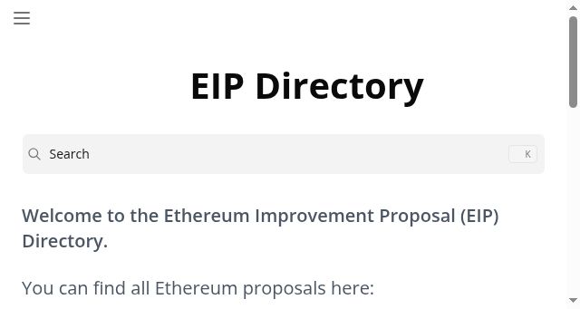 Screenshot of eip.directory