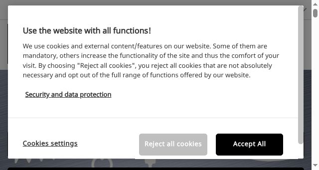 Screenshot of eisenwarenmesse.com