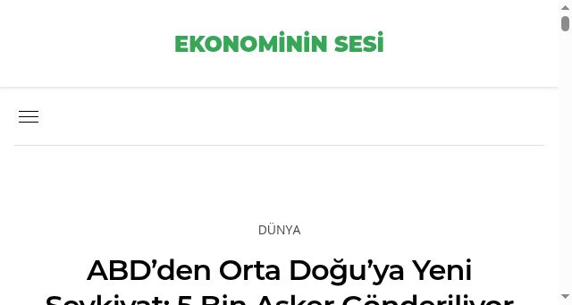 Screenshot of ekonomininsesi.com