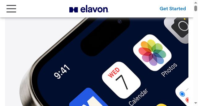 Screenshot of elavon.com