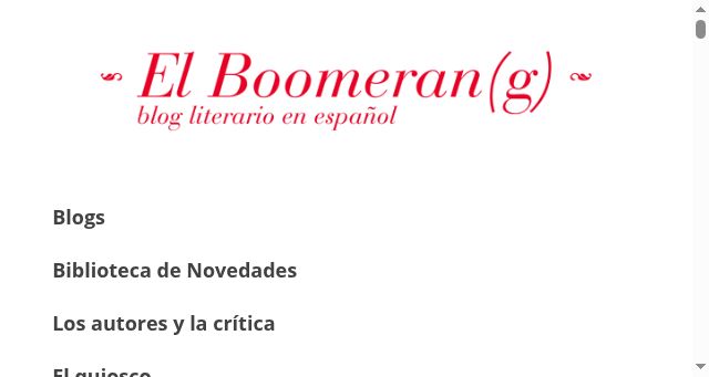 Screenshot of elboomeran.com