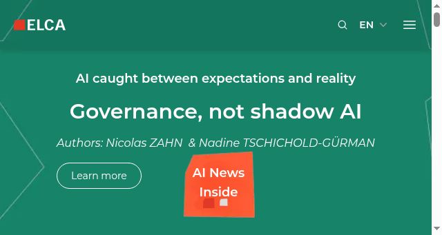 Screenshot of elca.ch