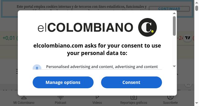 Screenshot of elcolombiano.com
