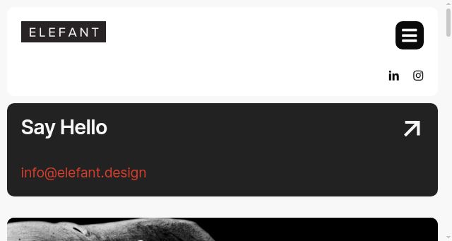 Screenshot of elefant.design