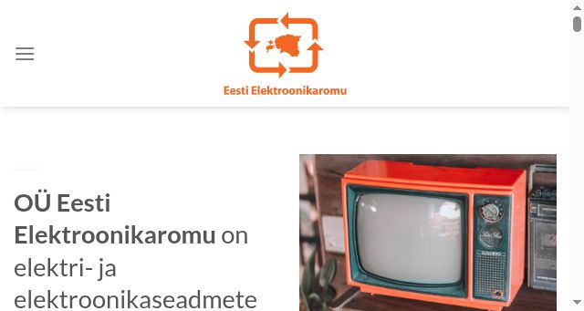 Screenshot of elektroonikaromu.ee
