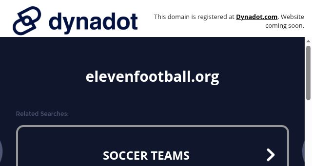 Screenshot of elevenfootball.org