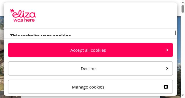 Screenshot of elizawashere.nl