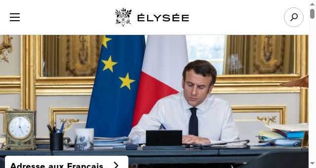 Screenshot of elysee.fr