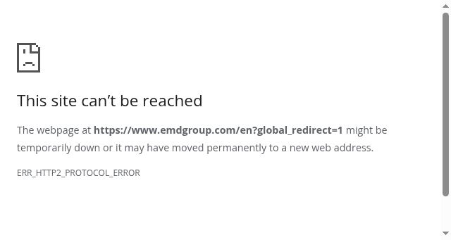 Screenshot of emdgroup.com