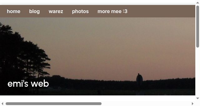 Screenshot of emilia.tf