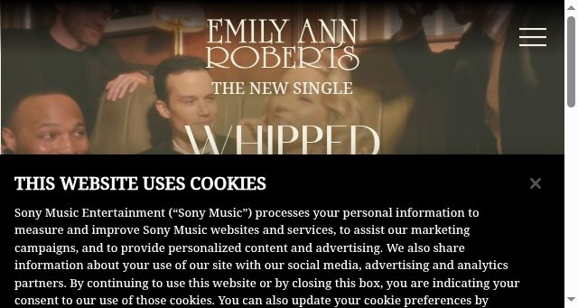 Screenshot of emilyannroberts.com