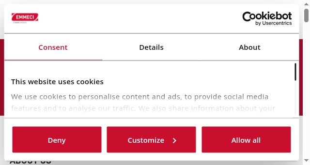 Screenshot of emmeci.it