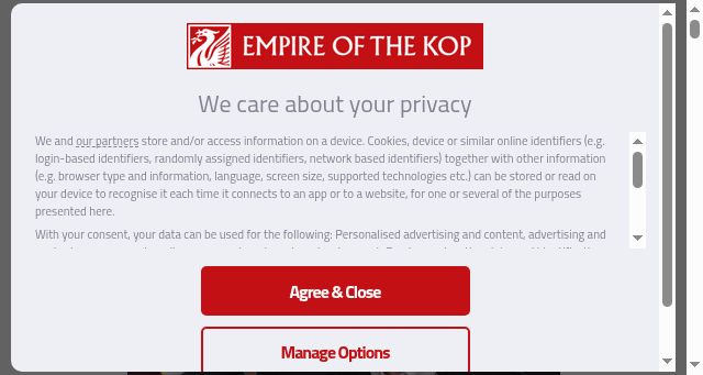 Screenshot of empireofthekop.com