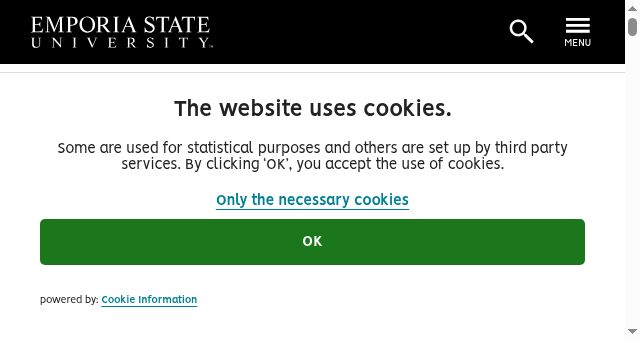 Screenshot of emporia.edu