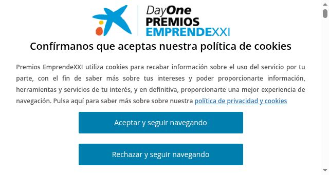 Screenshot of emprendedorxxi.es