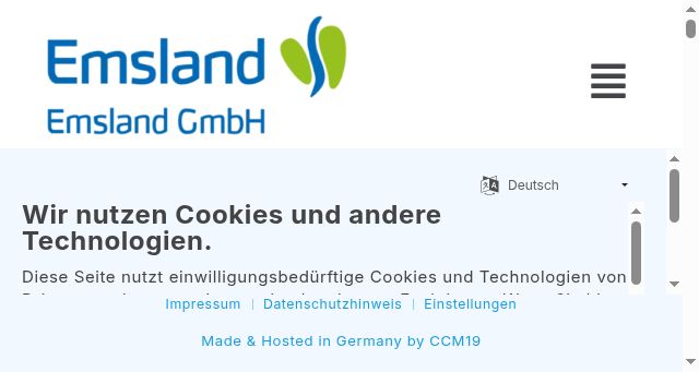 Screenshot of emslandgmbh.de