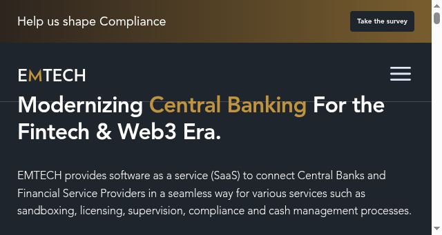 Screenshot of emtech.com