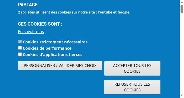 Screenshot of enac.fr