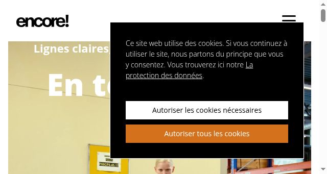 Screenshot of encore-mag.ch