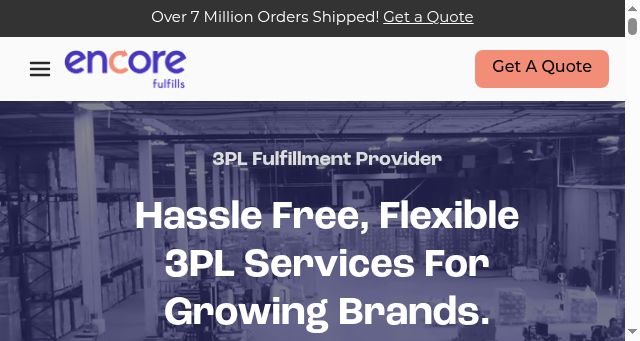 Screenshot of encorefulfills.com