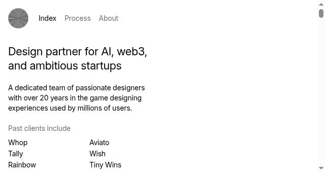 Screenshot of endless.design