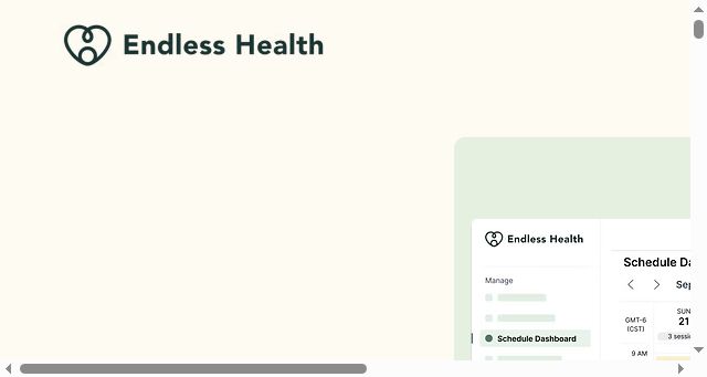 Screenshot of endless.health