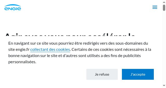Screenshot of engie.fr