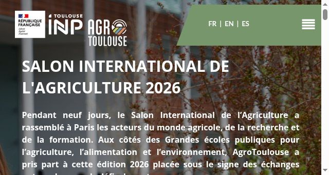 Screenshot of ensat.fr